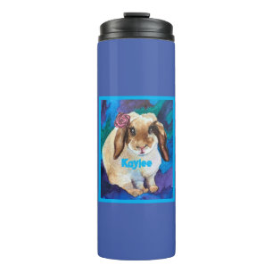 Adorable Floppy-Eared Bunny Kids Thermal Tumbler Thermosbecher