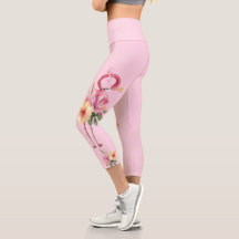 Adorable floral Flamingo
