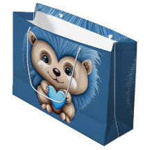 Adorable Fluffy Blue Animal