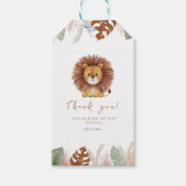Adorable Fluffy Lion Birthday Geschenkanhänger