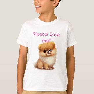 Adorable Fluffy Spitz Puppy T-Shirt