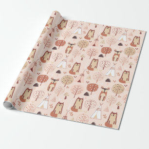 Adorable Forest Crites Geschenkpapier