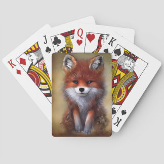 Adorable Fox Spielkarten