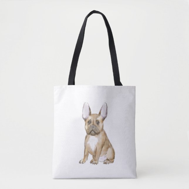 Adorable french bulldog puppy tasche (Vorderseite)