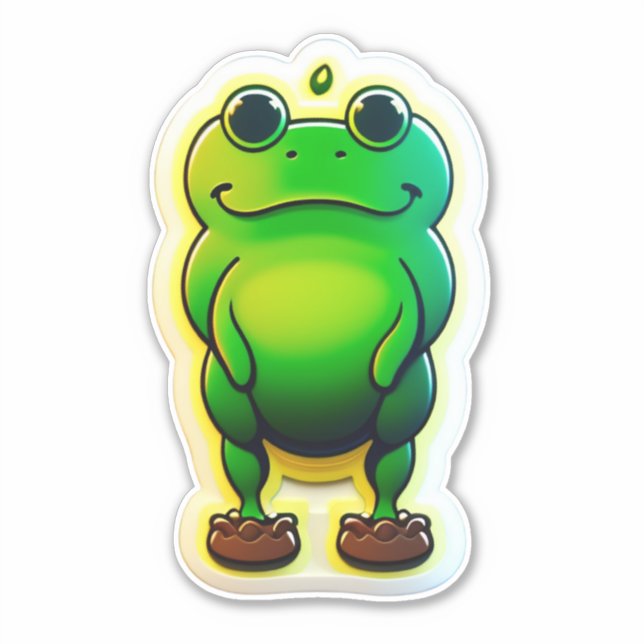 Adorable Froschkleber für jeden Anlass Aufkleber (Vorderseite)