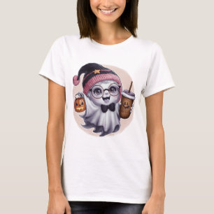 Adorable Ghost Halloween T - Shirt