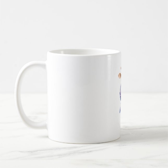 Adorable Giraffe Astronaut Illustration Classic T- Kaffeetasse (Links)