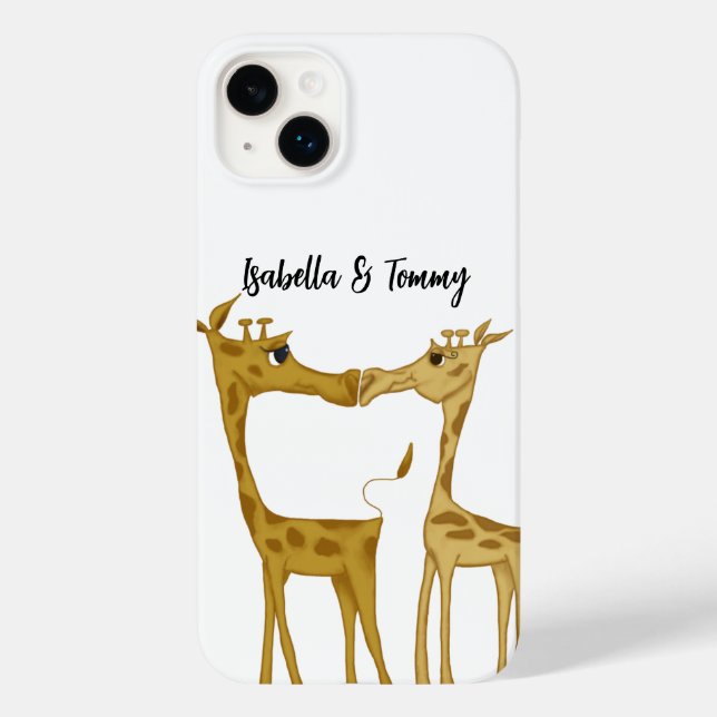 Adorable Giraffe Lovers Case-Mate iPhone 14 Plus Hülle (Rückseite)