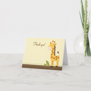 Adorable Giraffe pliée Merci notes