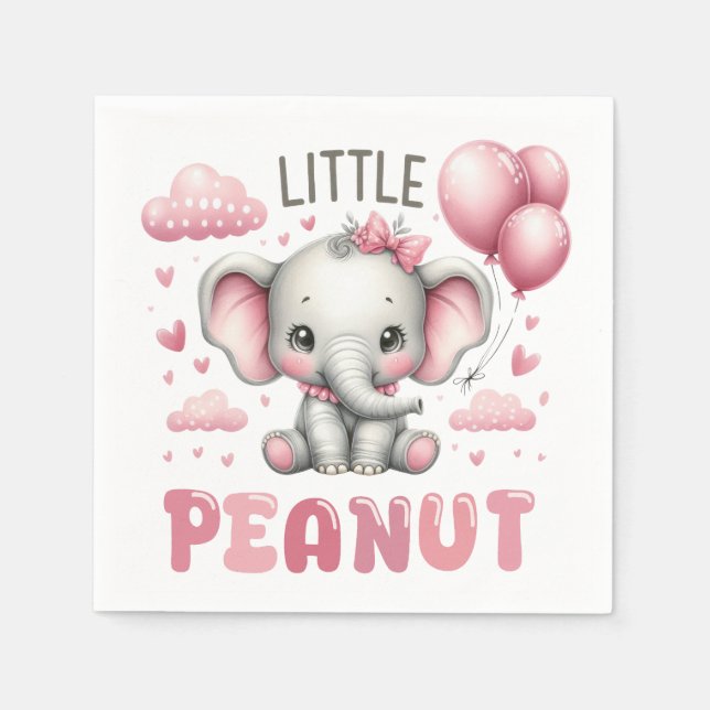 Adorable Girl Little Peanut  Serviette (Vorderseite)