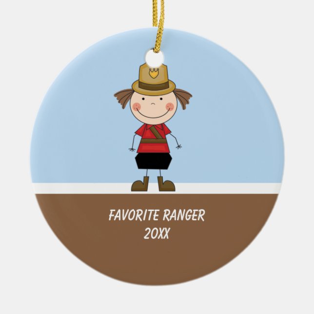 Adorable Girl Ranger Ornament (Vorne)
