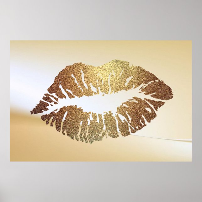 Adorable Glitterie Lips, Kiss Poster (Vorne)
