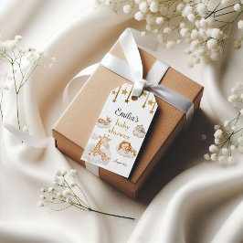 Adorable Golden Starry Animals Babydusche Geschenkanhänger