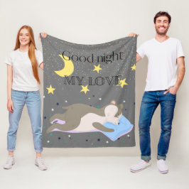 Adorable graue Muster Kinder Fleecedecke