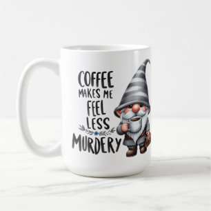 ADORABLE GRAY GNOME NIEDLICH KAFFEE SPRICHWORT KAFFEETASSE