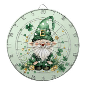 Adorable Green St. Patrick's Day Gnomes Dartscheibe