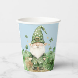 Adorable Green St. Patrick's Day Gnomes Pappbecher