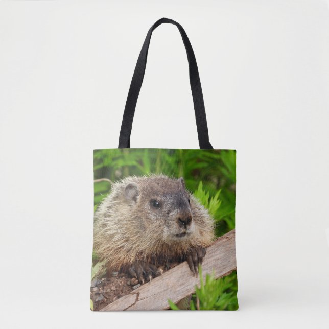 Adorable Groundhog Woodchuck Tasche (Vorderseite)