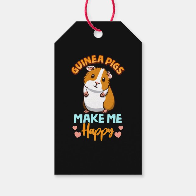 Adorable Guinea machen mich glücklich Geschenkanhänger (Vorderseite)