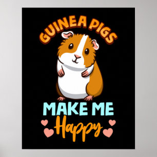 Adorable Guinea machen mich glücklich Poster