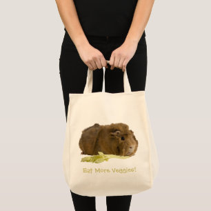 Adorable Guinea Schweinefleisch Foto Wiederverwend Tragetasche