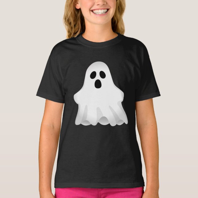 Adorable Halloween-Geistermädchen T-Shirt (Vorderseite)