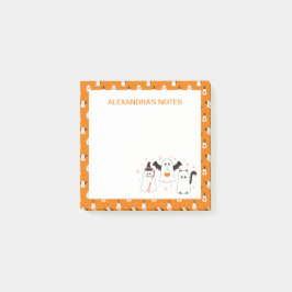 Adorable Halloween-Trick oder Tretgeister Post-it Klebezettel