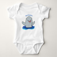 Adorable Happpoise Cartoon Illustration