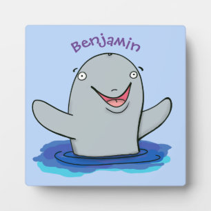 Adorable Happpoise Cartoon Illustration Fotoplatte