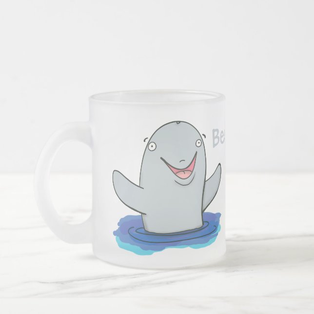 Adorable Happpoise Cartoon Illustration Mattglastasse (Links)