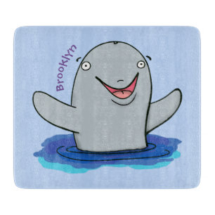 Adorable Happpoise Cartoon Illustration Schneidebrett