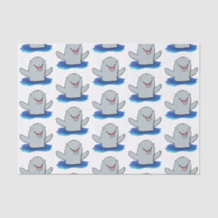 Adorable Happpoise Cartoon Illustration Seidenpapier