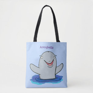 Adorable Happpoise Cartoon Illustration Tasche