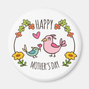 Adorable Happy Mother Day Magnet
