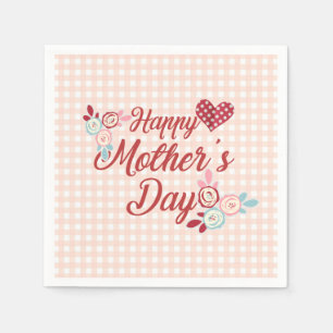 Adorable Happy Mother Day Serviette