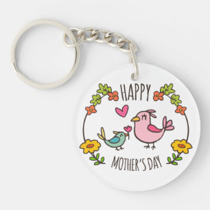 Adorable Happy Mother's Day Schlüsselanhänger