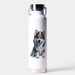 Adorable HD Alaskan Malamute Puppy Portrait - Embr Trinkflasche