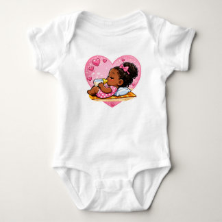 Adorable Heart Design Baby Outfit Strampler