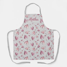 Adorable Hearts Pattern Apron Schürze