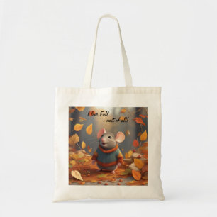 Adorable Herbstmäuse begrüßt die Saison Tragetasche