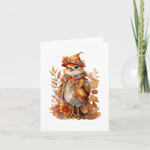 Adorable Herbstvögel alle Gelegenheiten Karte