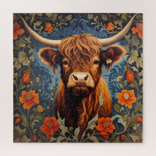 Adorable Highlands Cow William Morris Inspiriert