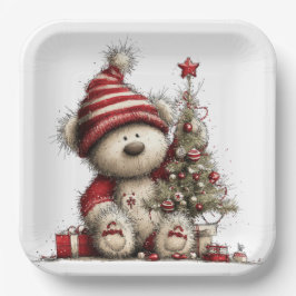 ADORABLE HOLIDAY CHRISTMAS TEDDY BEAR PAPPTELLER