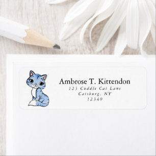 Adorable Hübsche Kawaii Cartoon Katze