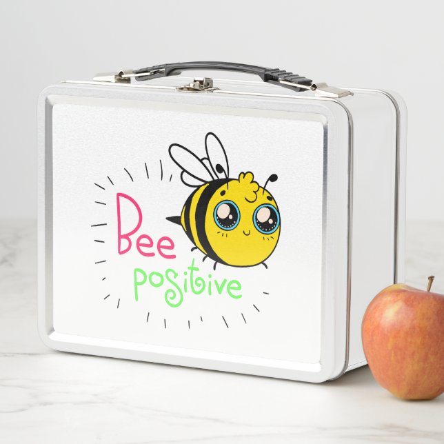 Adorable Hummel positiv Motivierend sein Metall Brotdose (Beispiel)