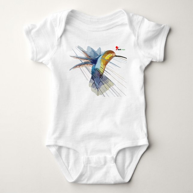 Adorable Hummingbird Baby Bodysuit Baby Strampler (Vorderseite)