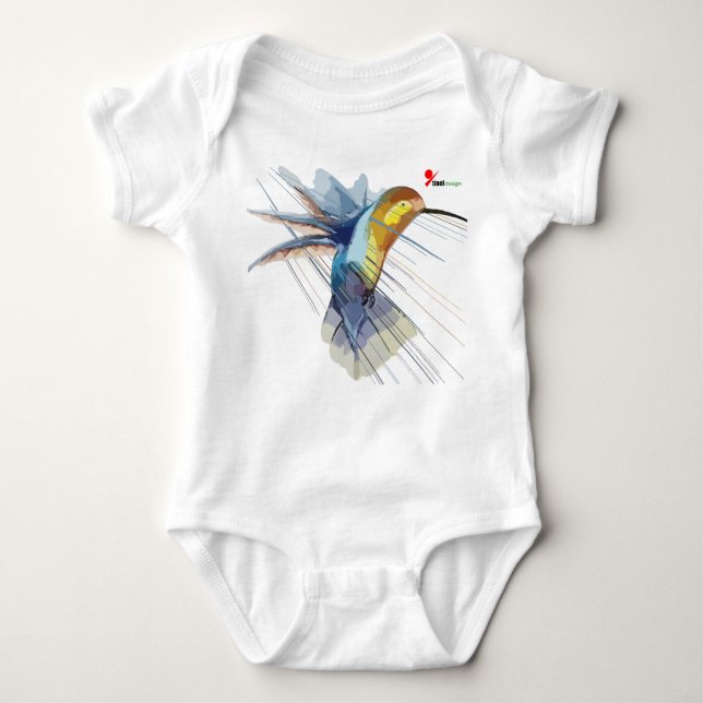 Adorable Hummingbird Baby Bodysuit Strampler (Vorderseite)