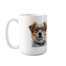 Adorable Hund mit Brille