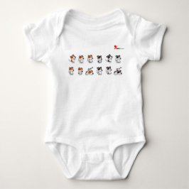 Adorable Hunde Baby Bodysuit Baby Strampler