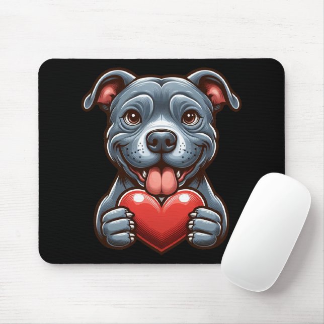 Adorable Hunde begeistern Herz mit glücklichen Aus Mousepad (Mit Mouse)